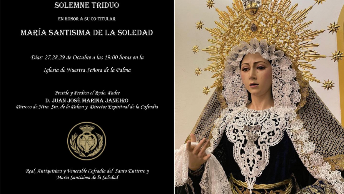 Triduo en honor a María Santísima de la Soledad