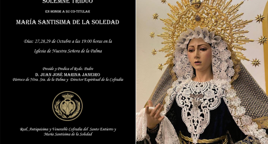 Triduo en honor a María Santísima de la Soledad
