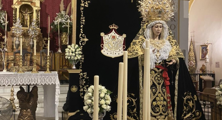 Primer día de Triduo en honor a María Santísima de la Soledad