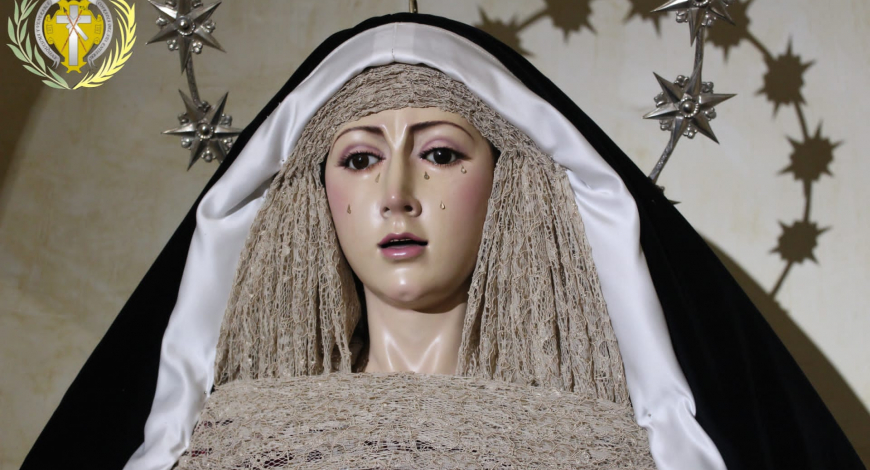 María Santísima de la Soledad vestida para la Cuaresma