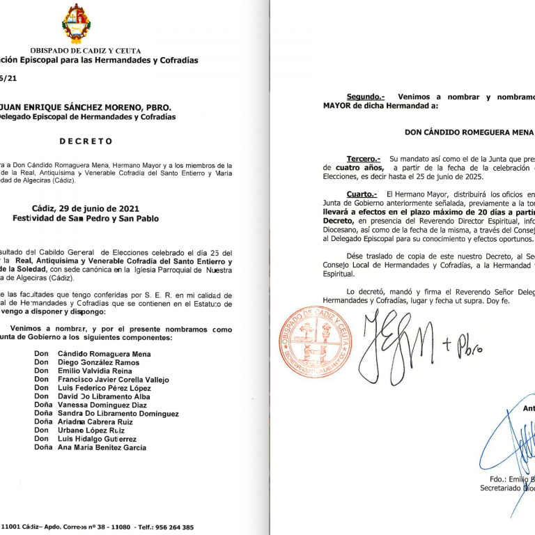 Decreto nombramiento